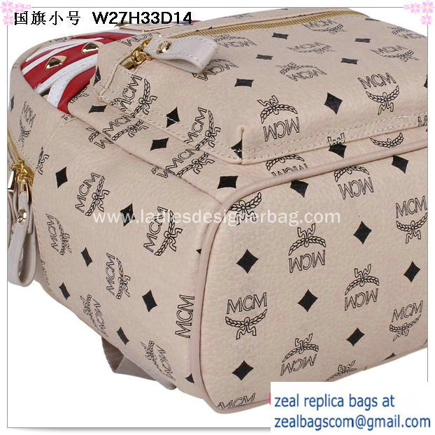 High Quality Replica Hot Sale MCM Small Flag of UK Backpack MC5173S Beige - Click Image to Close